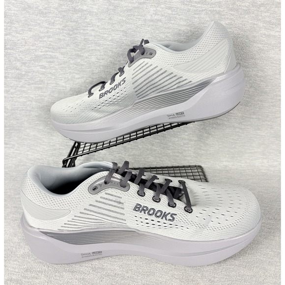 Brooks Ghost Max 3 Running Sneakers Mens 13 Wide 2E Gray Primer Black Comort